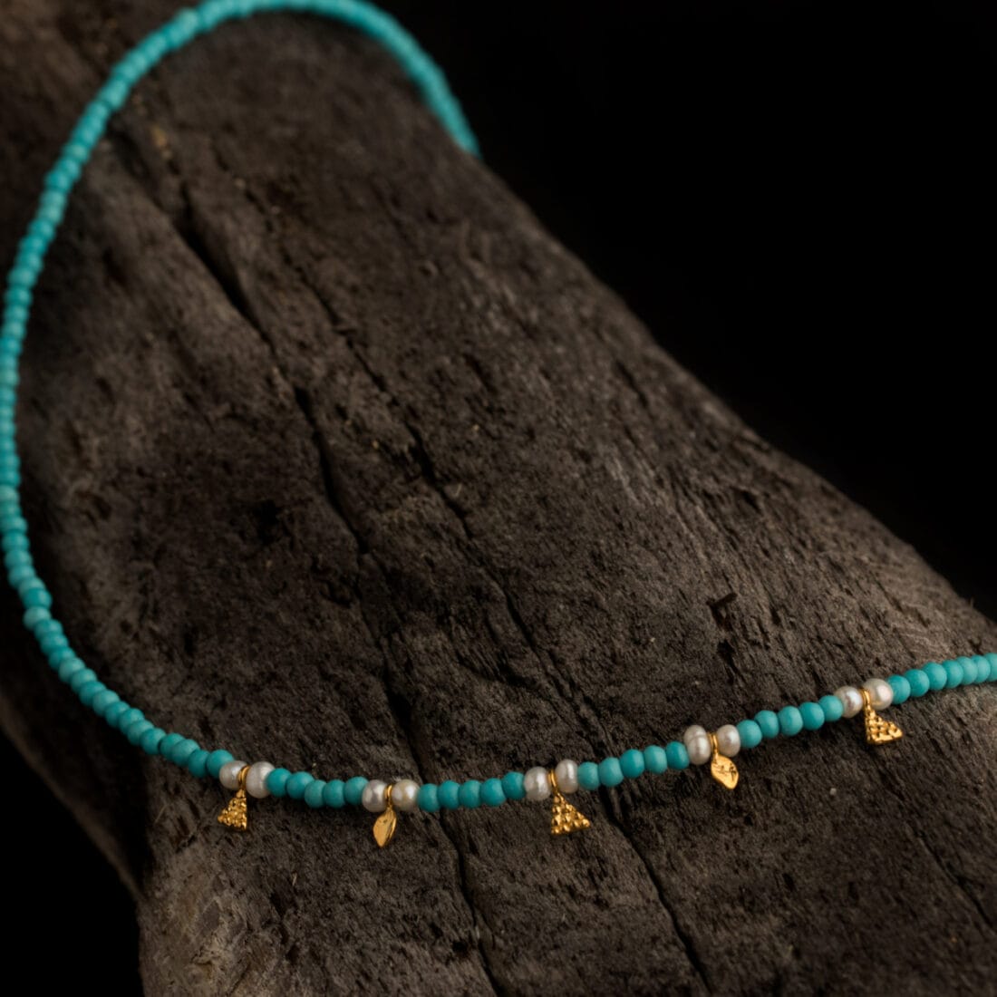 Τυρκουάζ καλοκαιρινό κολιέ