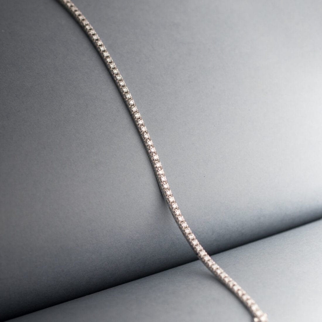 Λευκόχρυσο tennis bracelet 18 καρατίων