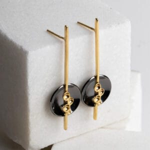 Σκουλαρίκια σε συνδυασμό μετάλλων