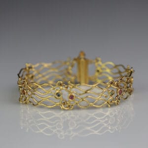 Βραχιόλι χρυσό με τουρμαλίνες