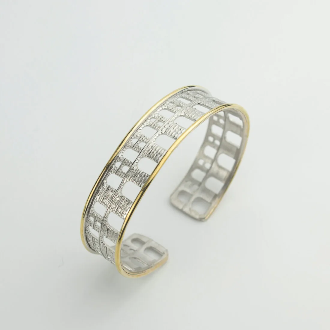 Βραχιόλι σταθερό KAVALA, ασημόχρυσο ή σε ασήμι 925