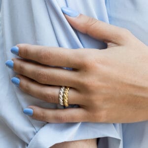 Δαχτυλίδι πλεκτό σε Ασήμι 925