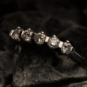 Σειρέ δαχτυλίδι με πέντε brilliant