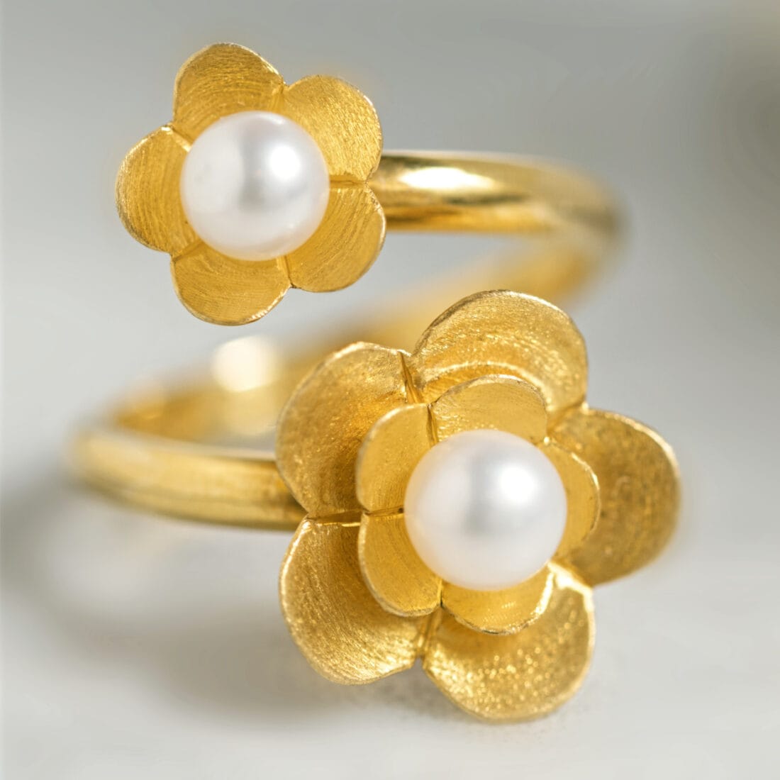 Δαχτυλίδι PHYSIS με δύο ανθάκια