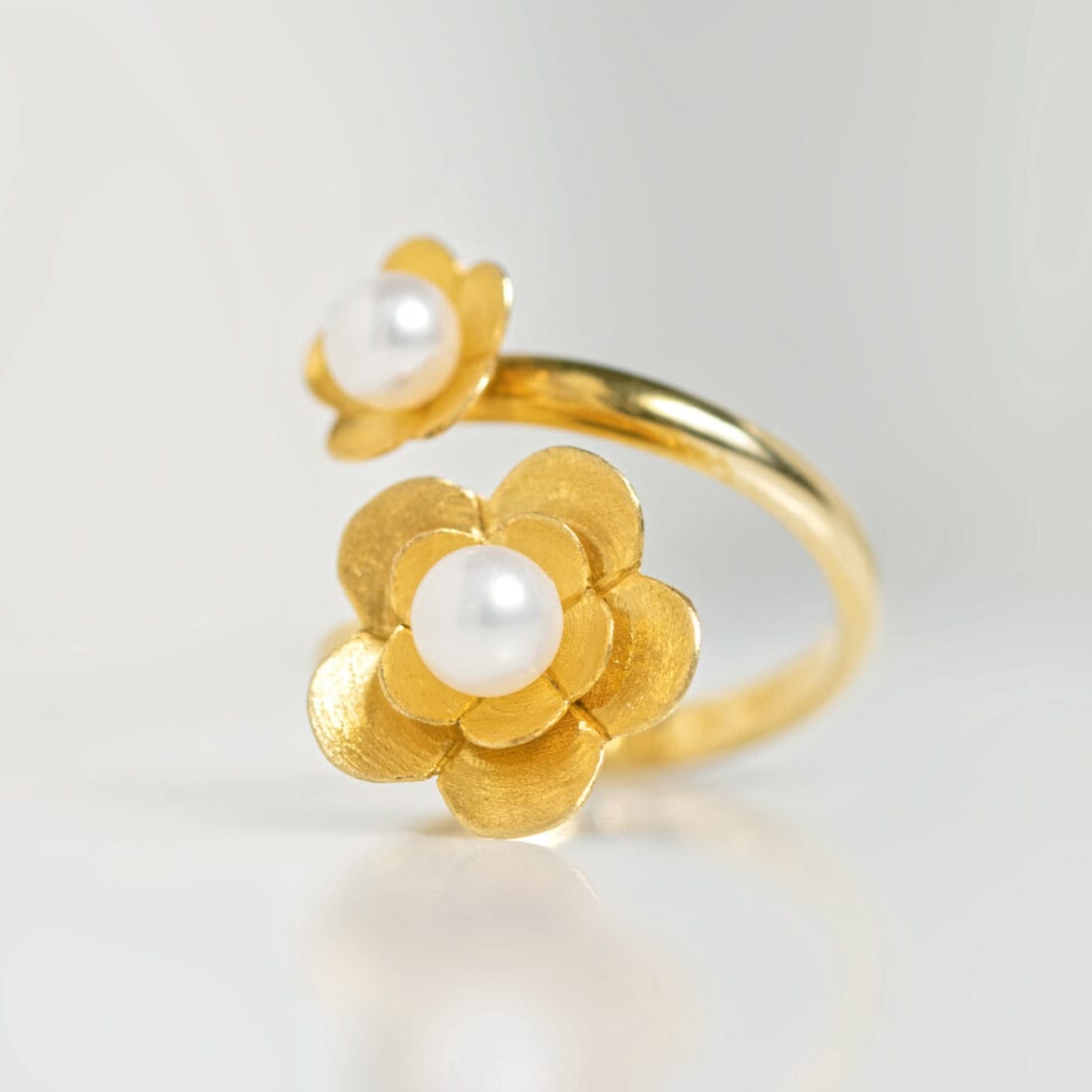 Δαχτυλίδι PHYSIS με δύο ανθάκια