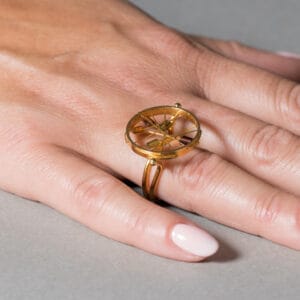 Δαχτυλίδι κύκλος με τουρμαλίνες