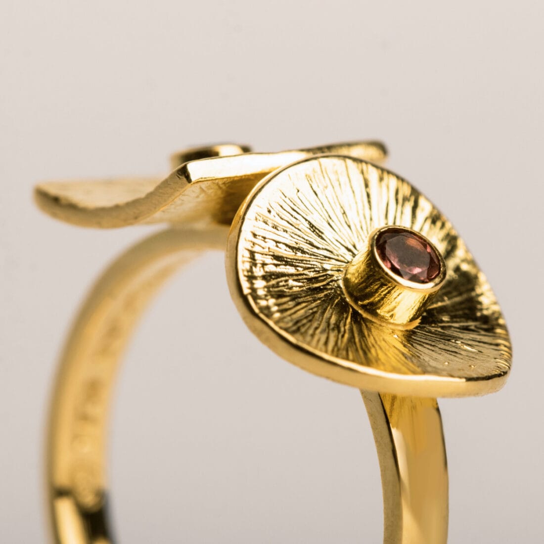 Δαχτυλίδι DIATHLASIS με διπλό μοτίφ