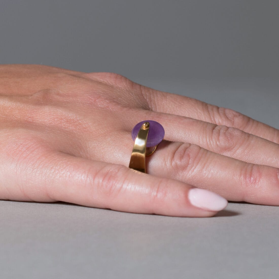 Δαχτυλίδι με Αμέθυστο ή Μαργαριτάρι