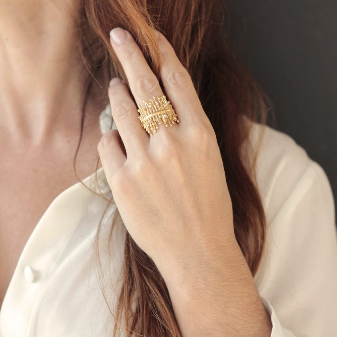 Δαχτυλίδι χρυσό LEGATO με διαμάντια κοπής brilliant