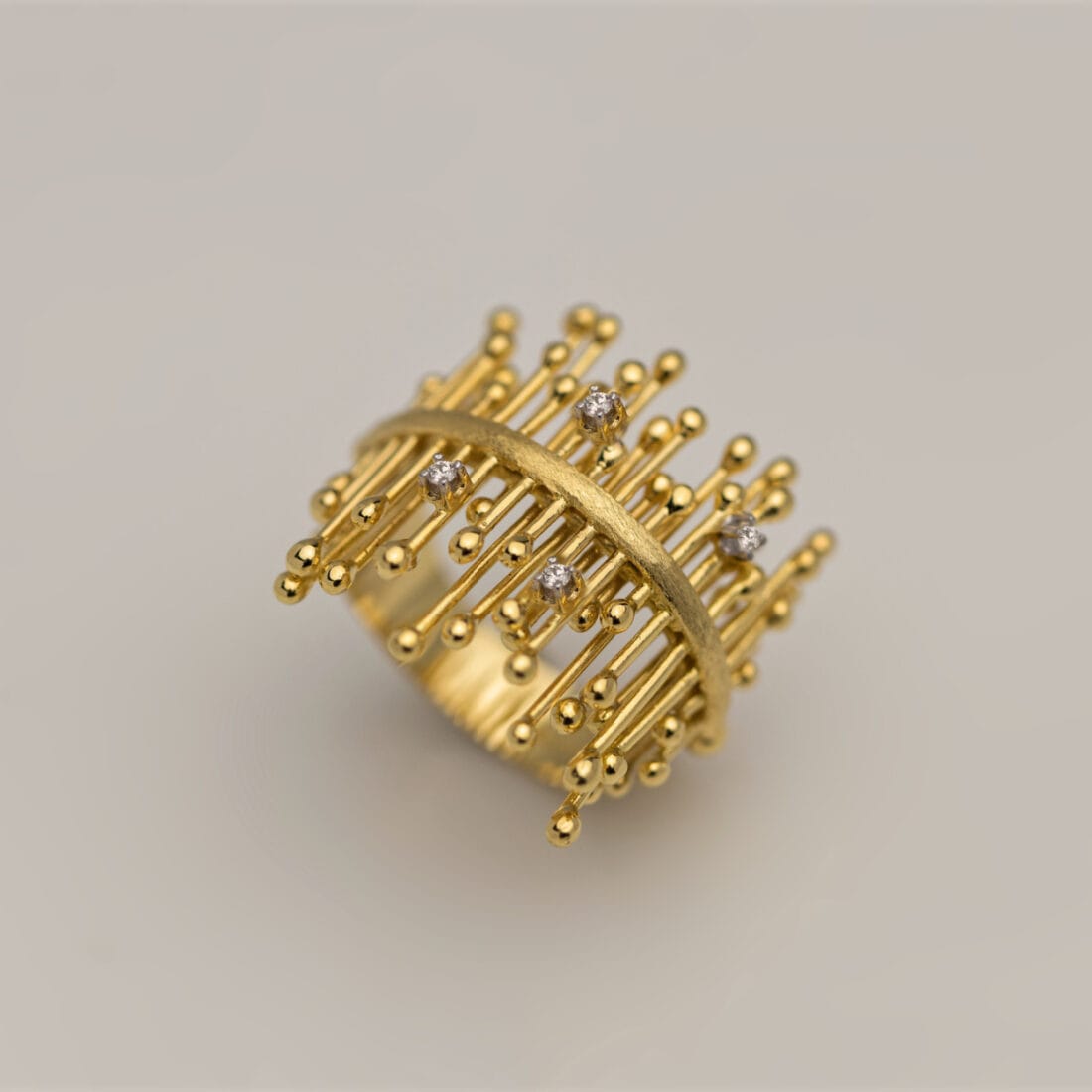 Δαχτυλίδι χρυσό LEGATO με διαμάντια κοπής brilliant