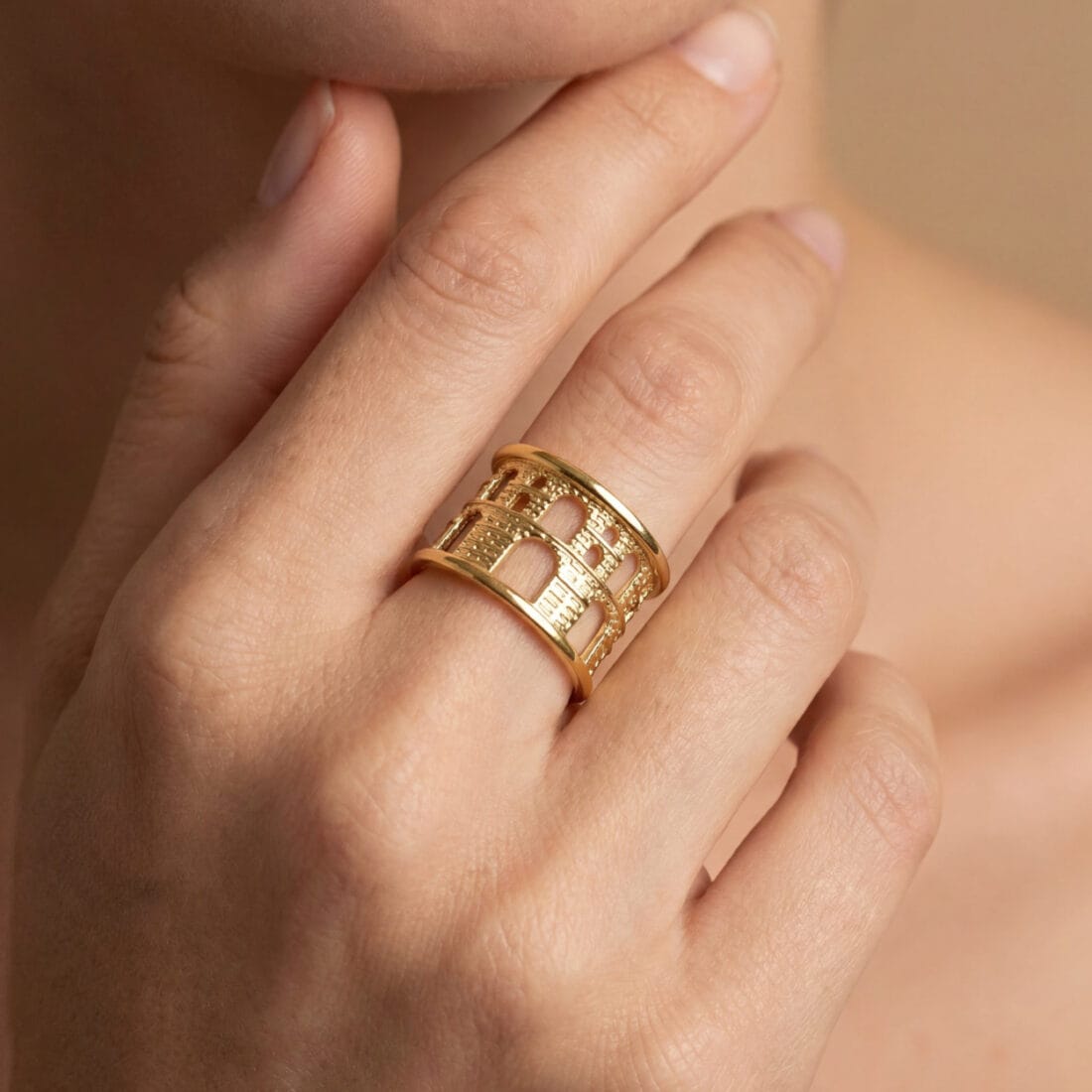 Διπλό δαχτυλίδι KAVALA σε χρυσό