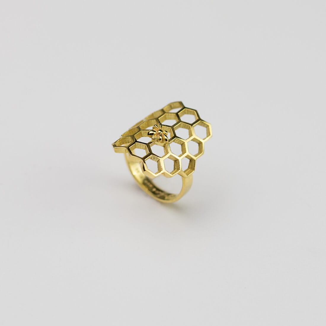Δαχτυλίδι BEE μεγάλη κυψέλη