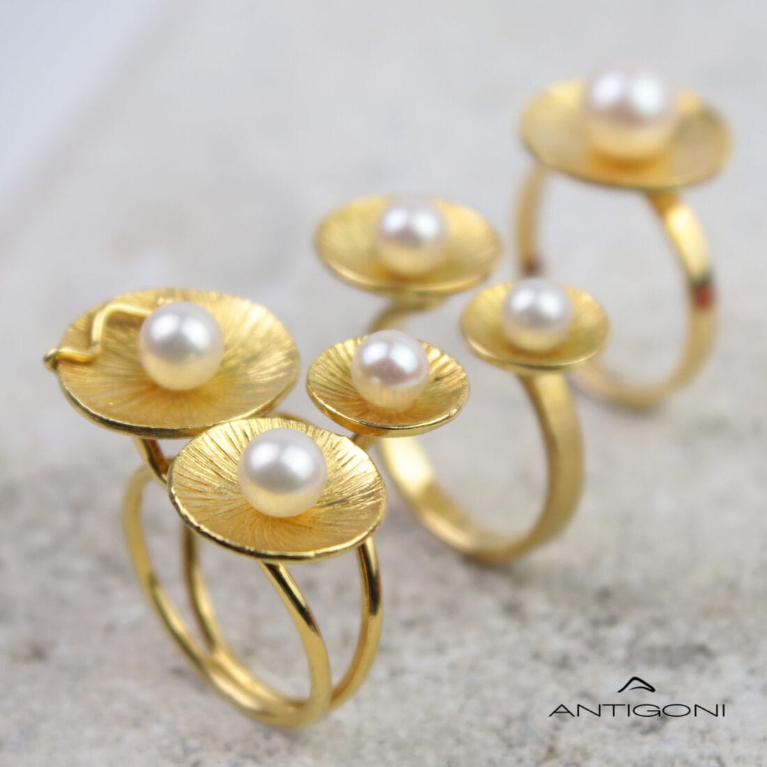 Δαχτυλίδι DIATHLASIS με διπλό μοτίφ