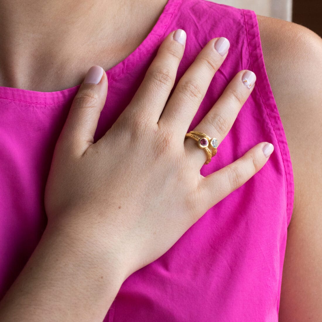 Χρυσό μονόπετρο