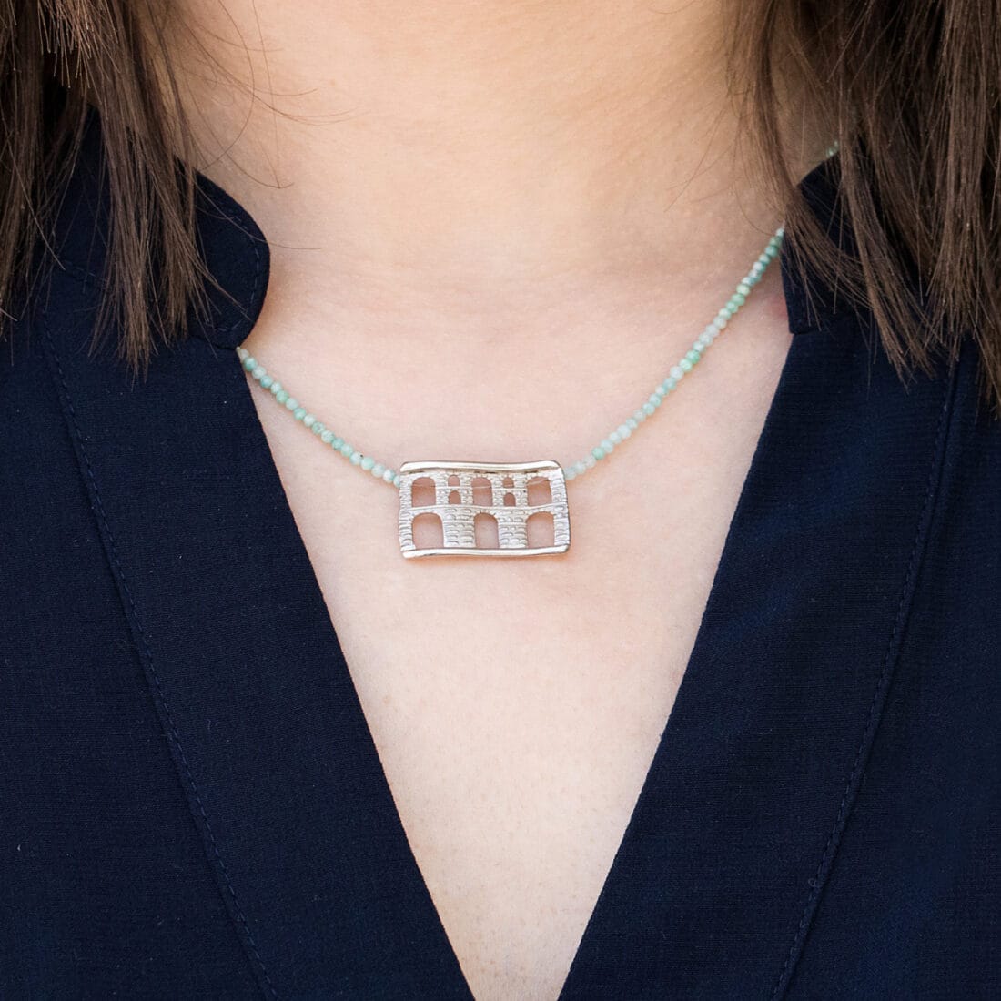 Χρυσό κολιέ "KAVALA" σε μικρό μέγεθος