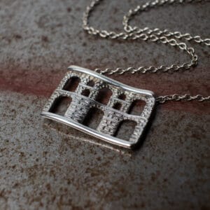 Ασημένιο ή ασημόχρυσο κολιέ "KAVALA" σε μικρό μέγεθος