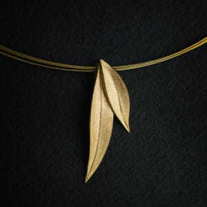 Μενταγιόν διπλό φύλλο ELEONES