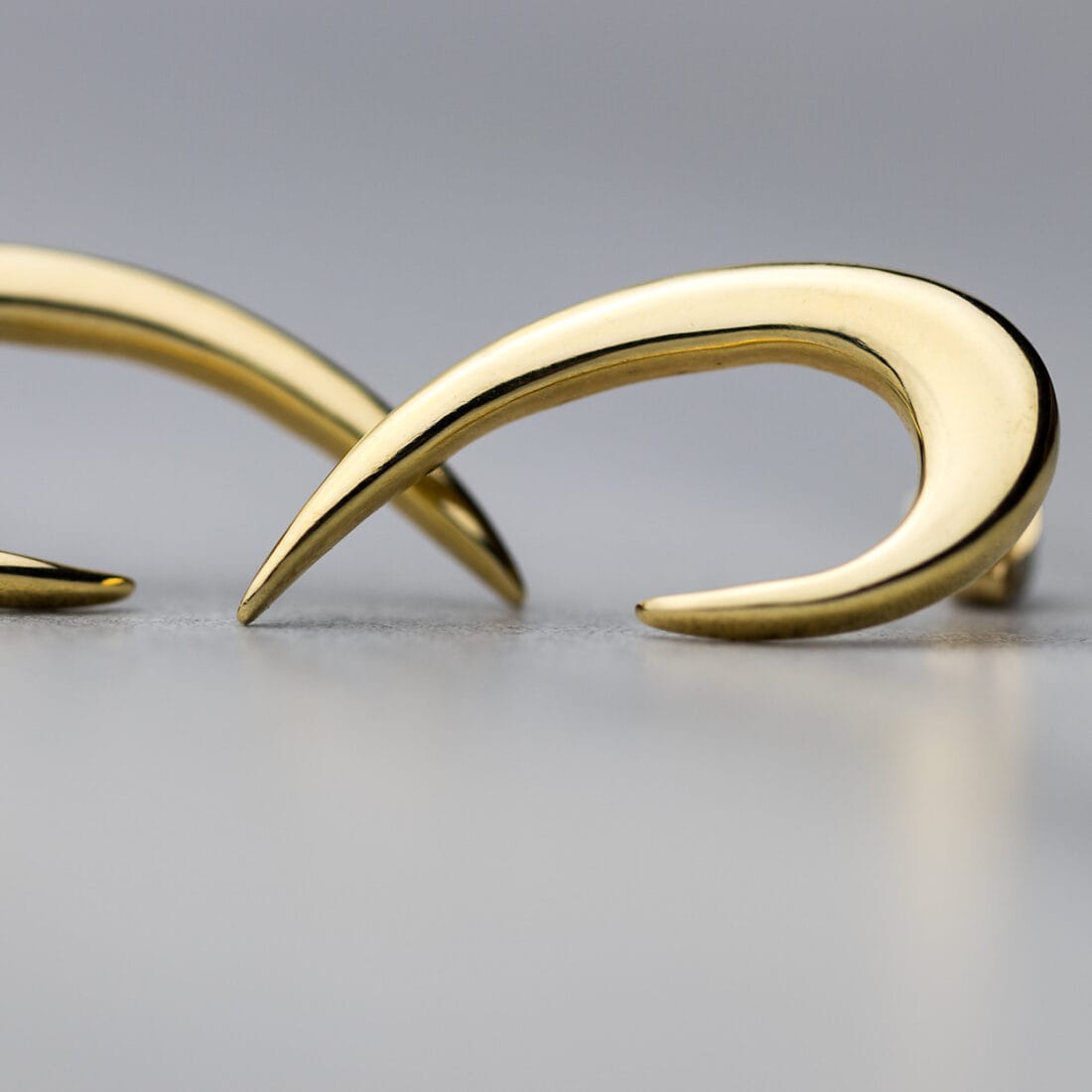 Χρυσά σκουλαρίκια SOBRIO