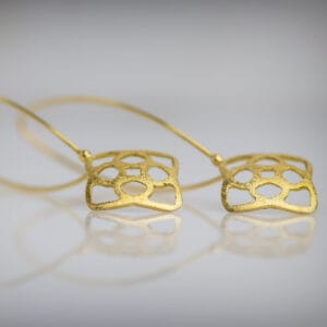 Σκουλαρίκια vintage με ρόμβο