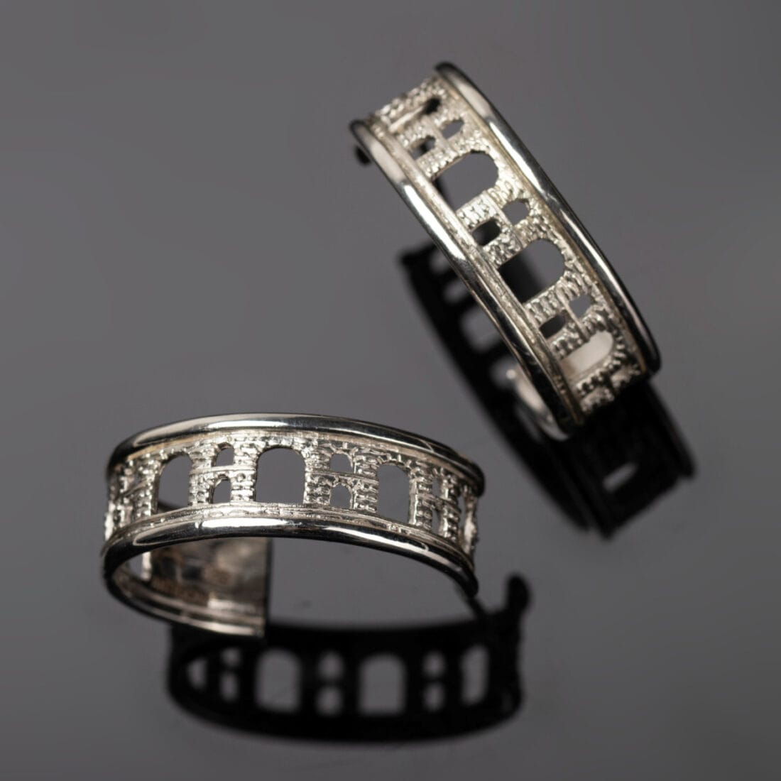 Σκουλαρίκια KAVALA ασημένια ή ασημόχρυσα