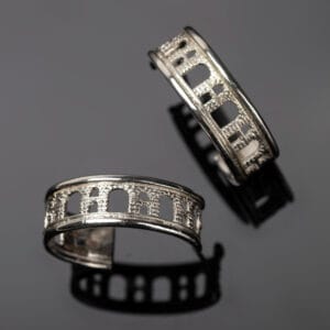 Σκουλαρίκια KAVALA ασημένια ή ασημόχρυσα