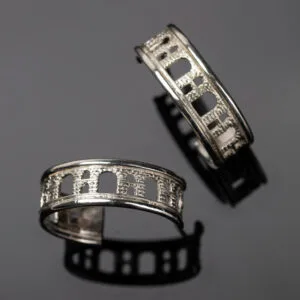 Σκουλαρίκια KAVALA ασημένια ή ασημόχρυσα