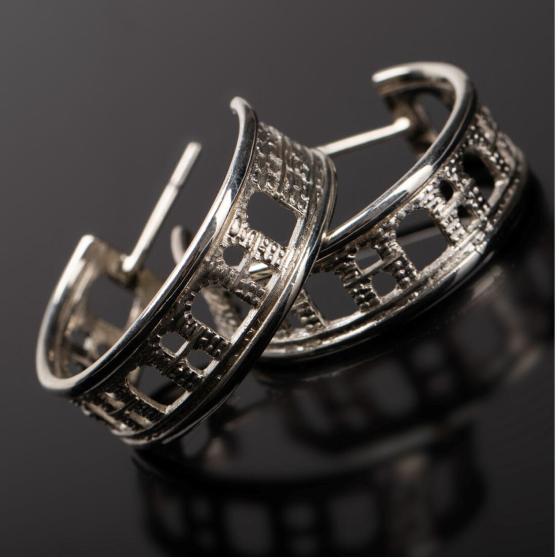 Σκουλαρίκια KAVALA ασημένια ή ασημόχρυσα